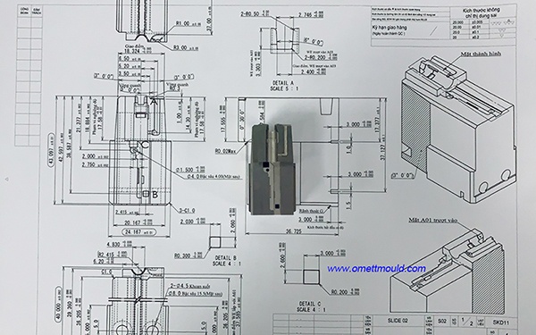 high precision mold part
