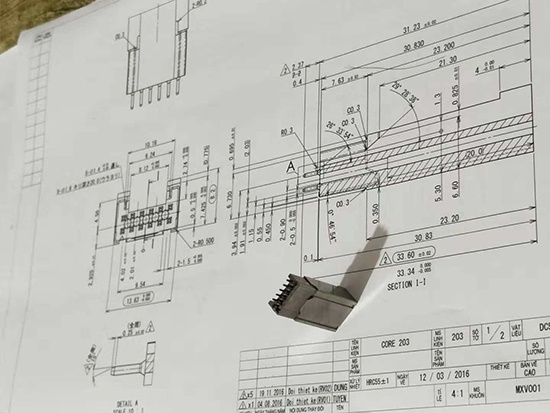 High precision injection mold part
